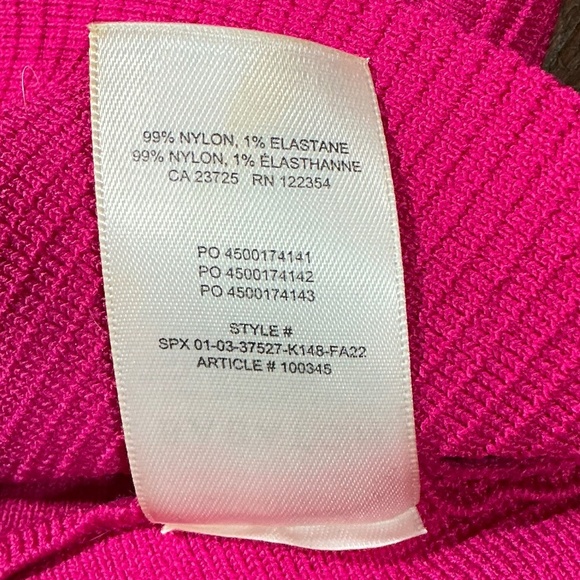 Aritzia Babaton Sculpt Knit Cropped Tank Top XS Pink Sleeveless Contour Fit - Picture 6 of 6